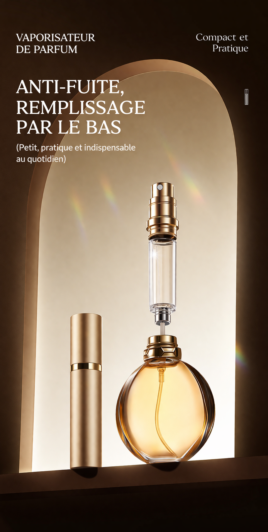 Vaporisateur de parfum rechargeable - 5 ml
