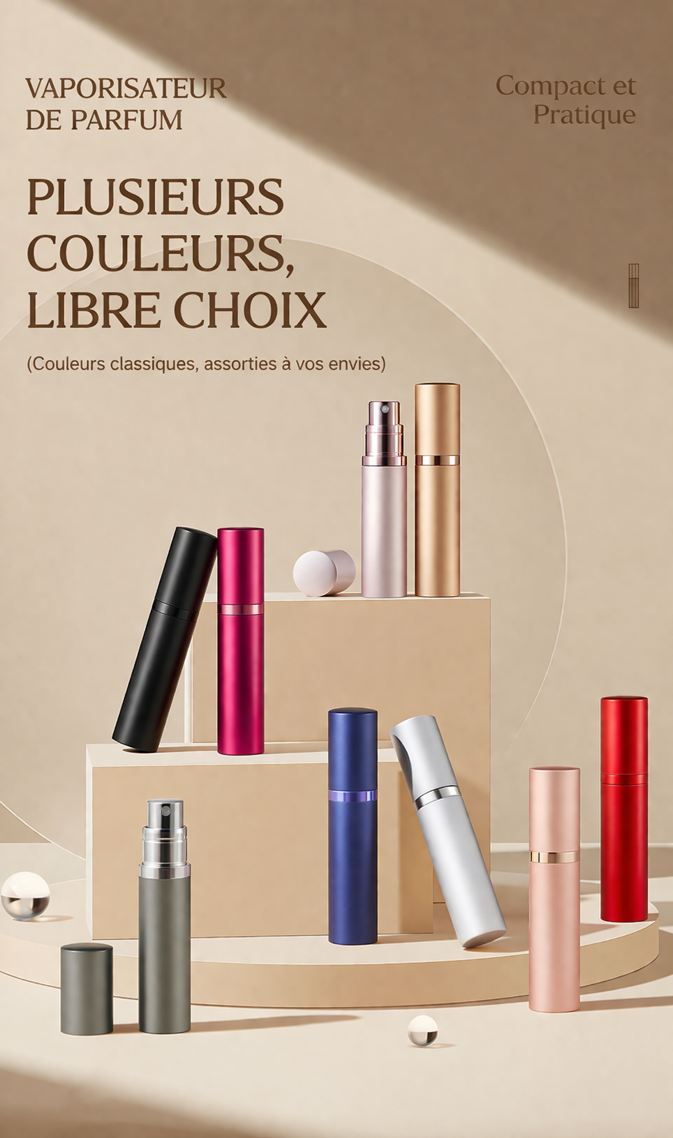 Vaporisateur de parfum rechargeable - 5 ml